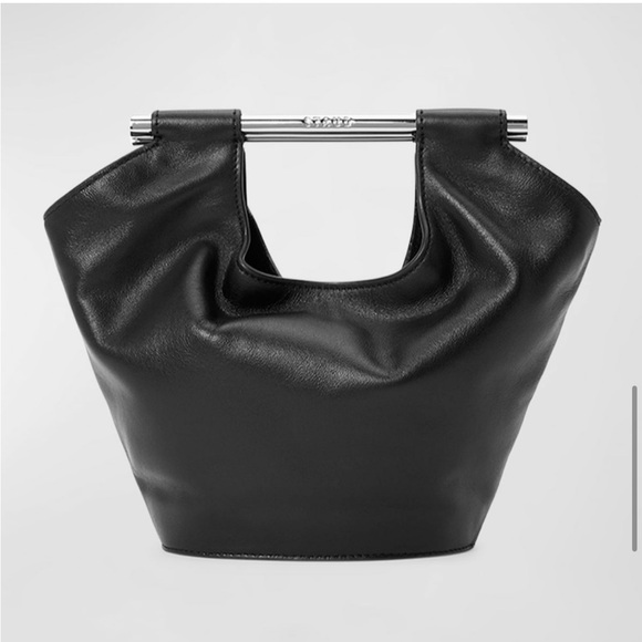 STAUD Black Mar Mini Bucket Bag